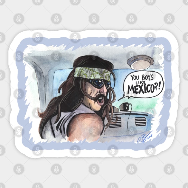 You boys like MEXICO?! Sticker by blakely737